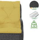 Poltrona Varanda Área Externa Jardim Alumínio Fibra Sintética