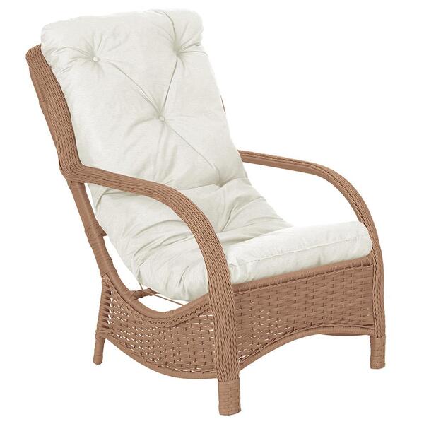 Poltrona Varanda Área Externa Jardim Alumínio Fibra Sintética