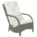 Poltrona Varanda Área Externa Jardim Alumínio Fibra Sintética