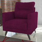 Poltrona Veludo 72cm Mx Chicago Matrix