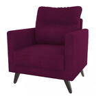 Poltrona Veludo 72cm Mx Chicago Matrix