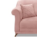 Poltrona Veludo Arras  Rosa