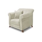 Poltrona Veludo Arras Bege