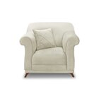 Poltrona Veludo Arras Bege