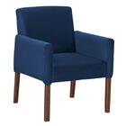 Poltrona Veludo Azul Marinho