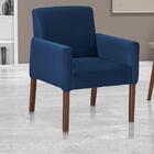 Poltrona Veludo Azul Marinho