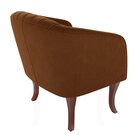 Poltrona Veludo Com Apoio Para Os Braços Naty Terracota