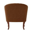 Poltrona Veludo Com Apoio Para Os Braços Naty Terracota