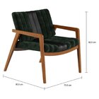 Poltrona Veludo E Couro 237 Uxua Verde Musgo