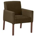 Poltrona Veludo Marrom