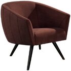 Poltrona Veludo Pé Palito Pilar  Caramelo