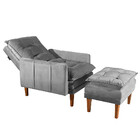 Poltrona Veneza 344 Reclinável Puff Boutique Konforto