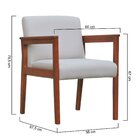 Poltrona Veneza Estrutura Em Madeira Maciça Assento E Encosto