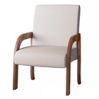 Poltrona Veneza Seda/linho Amêndoa - Viero Móveis