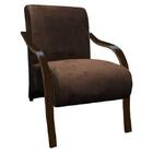 Poltrona Vênus 01 Lugar, Braço Madeira Marrom