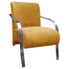 Poltrona Vênus 1 Lugar Lisa Alumínio Amarelo