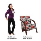 Poltrona Vênus - Estampas Florais, 01 Lugar, Braço Madeira co