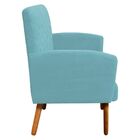 Poltrona Veronês Suede Azul Turquesa D'rossi