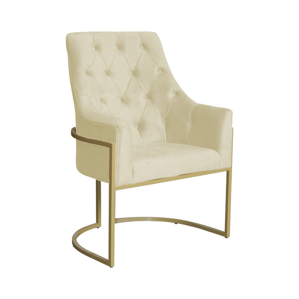 Poltrona Vick Requinte Suede Cores - Ds Estofados - Marfim