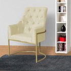 Poltrona Vick Requinte Suede Cores - Ds Estofados - Marfim