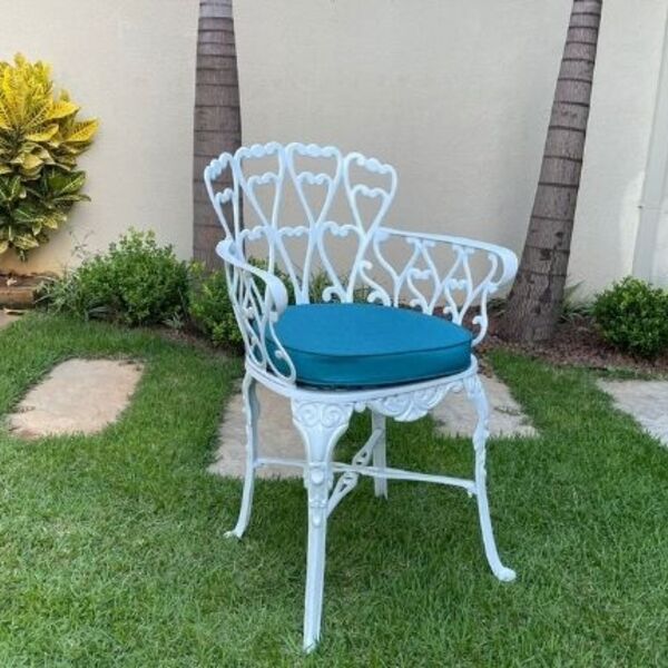 Poltrona Viena Alumínio Fundido Jardim Varanda Piscina Área G