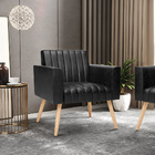 Poltrona Viena Gomada Corano Pés Palito Natural D03 - D'rossi