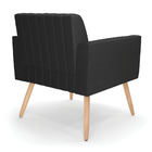 Poltrona Viena Gomada Corino Pés Palito Natural D03 - D'rossi