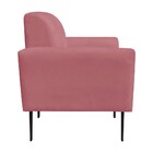 Poltrona Viena Gomada Suede Com Pés Villach Preto D'rossi - R