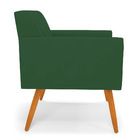 Poltrona Viena Gomada Veludo Pés Palito Castanho D03 - D'ross