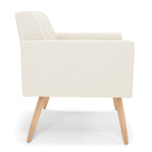 Poltrona Viena Gomada Veludo Pés Palito Natural D03 - D'rossi