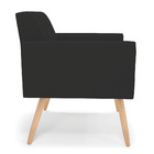 Poltrona Viena Gomada Veludo Pés Palito Natural D03 - D'rossi