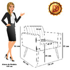 Poltrona Viena Gomada Veludo Preto Pés Palito Castanho