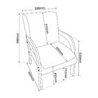 Poltrona Viero Paris Imbuia/Veludo Pastel 20581