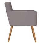 Poltrona Vitória Veludo Cinza