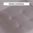 Poltrona Vitória Veludo Cinza