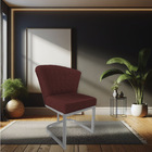 Poltrona Vitória Veludo Marsala Matelassê Base Metálica Indus