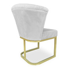 Poltrona Vitória Veludo Matelassê Base Metálica Industrial Do