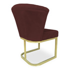 Poltrona Vitória Veludo Matelassê Base Metálica Industrial Do