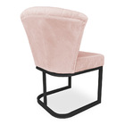 Poltrona Vitória Veludo Matelassê Base Metálica Industrial Pr