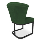 Poltrona Vitória Veludo Matelassê Base Metálica Industrial Pr