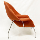 Poltrona Womb Chair Linho Cor Telha - Poltronas Do Sul