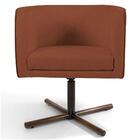 Poltrona Xis Madeira Betina B-235 Linho Laranja