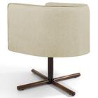 Poltrona Xis Madeira Betina C-129 Linho Bege