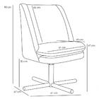 Poltrona Xis Madeira Pérsia B-170 Suede Azul