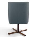 Poltrona Xis Madeira Pérsia B-317 Suede Cinza