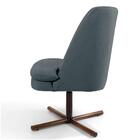 Poltrona Xis Madeira Pérsia B-317 Suede Cinza