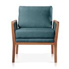 Poltrona Yaffa Linho Linho Azul