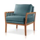 Poltrona Yaffa Linho Linho Azul