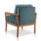 Poltrona Yaffa Linho Linho Azul