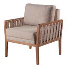 Poltrona Yaffa Linho Linho Bege